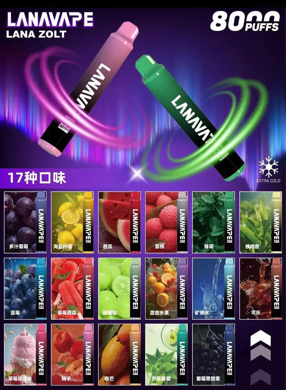  LANA拋棄式  8000口電子煙  